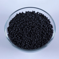 Granulés d'adhésif thermofusible en polyéthylacétate haute température, non toxiques et respectueux de l'environnement, pour le scellement des bords, noir