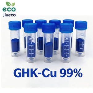 Wholesale Jiueco High Quality Cosmetic Raw Material 99% Blue <b>Copper</b> Peptides Skin Care Product GHK-CU <b>Powder</b> CAS 89030-95-5 - Product Image 4