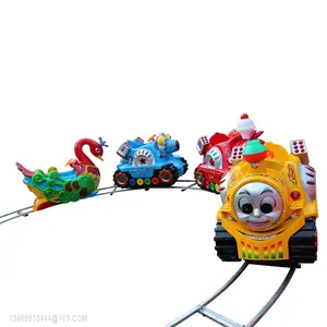 Funfair-Mini tren de pista para niños, tren pequeño para montar en el parque de atracciones, entrega rápida, mini tren personalizado sin vías