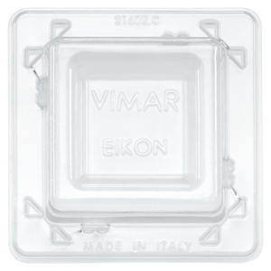 Copri Interruttore a Muro Vimar Eikon 7x7x3 Cm Trasparente Protezione Made in Italy - Product Image 1