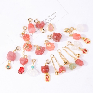 Ciondolo in Agata con Pixiu per Creazione di Gioielli, Accessorio per Bracciali e Collane Fai-da-Te, Vari Stili - Product Image 2