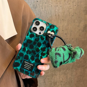Tschick moda pluma estampado de leopardo bolsa colgante <span class=keywords><strong>funda</strong></span> de teléfono adecuada para 16 14 15 <span class=keywords><strong>13</strong></span> Pro Max 16 <span class=keywords><strong>13</strong></span> Pro <span class=keywords><strong>funda</strong></span> láser - Product Image 3