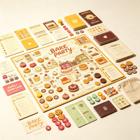 Jeu de société personnalisé de haute qualité avec plateau, cartes, dés, jetons, minuteur, règle de jeu, fabrication OEM, jeu de société pour la famille