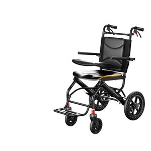 Fauteuil roulant pliable ergonomique portable en alliage d'aluminium léger, petit chariot de voyage pour personnes âgées, subvention de l'État - Product Image 2