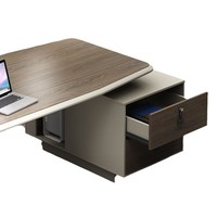 Ensemble de chaises de bureau Boss Desk Ensemble de chaises de bureau en forme de L Design modulaire Lampe de bureau moderne Style de luxe