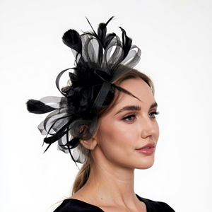 Diademas de Lujo Coloridas para Mujer, Accesorios de Pelo Elegantes, Lazos, Fascinators, Pinzas Banana, Aros para el Cabello Hechos a Mano para Fiestas Nocturnas - Product Image 4
