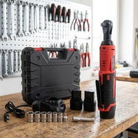 Clé à chocs sans fil 12V à moteur sans balais, vente directe usine, avec cliquet allongé 4 pouces, batterie lithium-ion de qualité industrielle