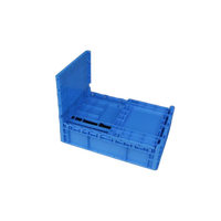 Boîte de rangement pliable, empilable, légère, recyclable, en plastique PP robuste, pour livres, jouets, camping