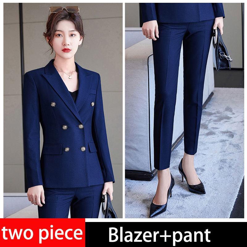 Navy blue jacket+pants