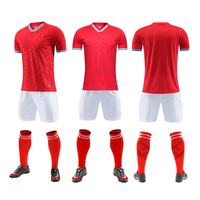 Ensemble de maillots de football personnalisés pour hommes - 100% polyester, impression par transfert thermique, col montant, manches longues, nom d'équipe personnalisé, toutes saisons