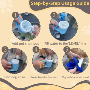 Vaso portátil personalizado para lavar patas de mascotas, semiautomático, limpiador de patas de perro, máquina de lavado de patas de perro - Product Image 5