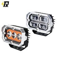 Feux de route avant à LED 12-36V 100W 6000K, éclairage auxiliaire haute luminosité avec clignotant pour moto tout-terrain