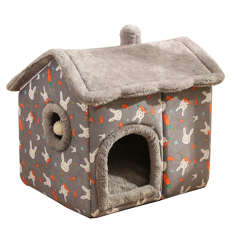 Nuovo mascotas marrone grigio letto cane di alta qualità grande casa blu per cani animali domestici come l'inverno confortevole cane gatto letto lettino velluto artico