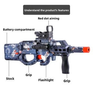 P90 Gelblaster Eléctrico de Alta Velocidad, Pistola de Agua de Plástico con Explosión de Bolas Blandas, Modelo Unisex - Product Image 3