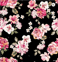 Tissu pour robe d'été pour femme en gros, polyester Koshibo, toucher doux, motifs imprimés numériques