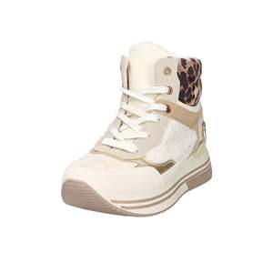 Zapatillas Deportivas para Mujer Laura Biagiotti, Color Beige, Plataforma Alta con Detalles de Leopardo - Product Image 2