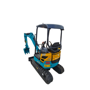 Excavatrice hydraulique sur chenilles d'occasion Kubota U15 1,5 tonne, poids opérationnel 7 tonnes, vérin hydraulique Poclain pour travaux, vente à prix réduit - Product Image 1