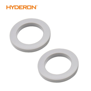 Hyderon <b>Curtain</b> <b>Rings</b> White Plastic Round For Suspension <b>Curtains</b> Convenient Accessory - Product Image 1
