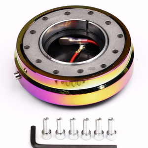 70mm in alluminio 6 fori Auto Auto a sgancio rapido volante adattatore per mozzo a scatto per volante sportivo da corsa - Product Image 6