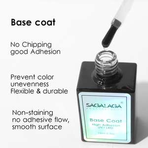 Base de Gel, Base de Goma Sin Necesidad de Limpiar <span class=keywords><strong>para</strong></span> <span class=keywords><strong>Uñas</strong></span> Acrílicas, Base Fortalecedora de <span class=keywords><strong>Uñas</strong></span> y Endurecedor de <span class=keywords><strong>Uñas</strong></span> - Product Image 5