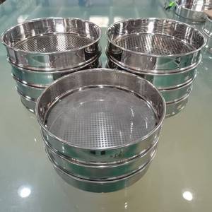 Sieve for Pharmaceutical Powder 200mm SS304 ASTM E11 <b>Mesh</b> 100-200 0.15-0.075mm Ultra Fine Laboratory Particle Analysis - Product Image 1