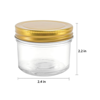 Bocaux Mason à large ouverture de 4 oz, avec couvercles et anneaux, directement de l'usine de Shanghai