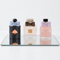 Nœuds en ruban satiné brillant élégants et réutilisables pour la décoration de flacons de parfum et de boîtes cadeaux cosmétiques de luxe
