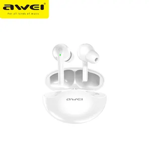 Awei T12 Headphone olahraga OEM TWS True Earphone Bluetooth nirkabel earbud nirkabel dengan IPX6 tahan air