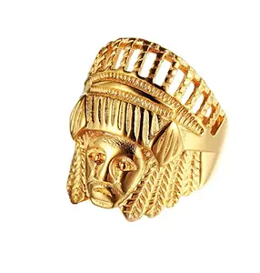 YiWu DAICY wholesale 18k gold plated indians jewelry stainless steel men rings fashion jewelry ring for men