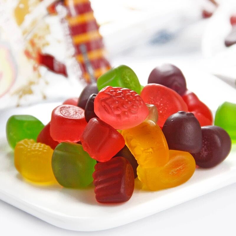 新设计美味搞笑手工去皮爆裂果肉葡萄味果汁果冻软糖糖果甜 - buy