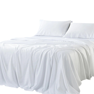 Bộ ga trải giường cao cấp 100% tre, dệt may gia dụng, chất liệu vải tre satin 300s, kiểu dệt kẻ caro - Product Image 5