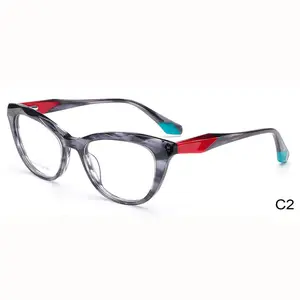 2024 Hot Sale Vintage Acetate Optical Glasses Newest Handmade Optical Spectacle Frames For Unisex Eyewear