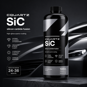 CQUARTZ SiC 1000มล. สารเคลือบเซรามิกซิลิคอนคาร์ไบด์ เงางามสูง ป้องกันน้ำ ป้องกันสีรถ ทนทานต่อสารเคมี - Product Image 5