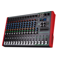 Console de mixage audio professionnelle 12 canaux, contrôleur DJ, console de mixage audio avec connexion USB/BT/MP3 pour système de sonorisation