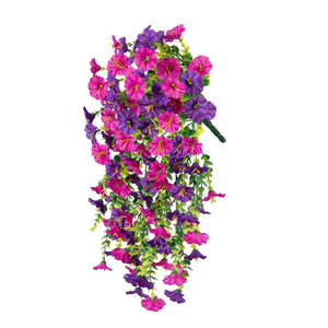 Enredaderas Artificiales de Gloriosas de la Mañana, Resistentes a los Rayos UV, Flores Colgantes para Decoración Exterior - Product Image 5
