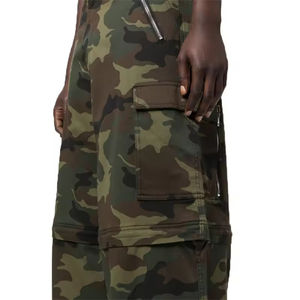 Pantalones Anchos Casuales de Moda para Hombre, de Pierna Ancha, Holgados, Transpirables, Antiarrugas, Ecológicos, 100% Algodón, de Alta Calidad, con Logotipo Personalizado de Fábrica - Product Image 4