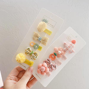 MIO 5 teile/satz Kinder Haars pangen Set Bowknot Flower Sweet Fruit Cartoon Form Haarnadeln für Kinder Mädchen Geschenk Täglicher Gebrauch - Product Image 5