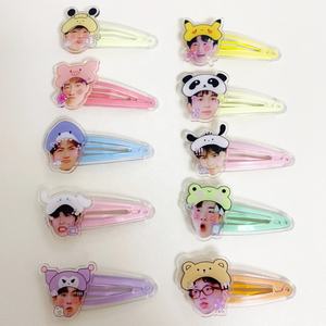 Pasador de Pelo Personalizado con Personajes de Kpop, Pinza de Pelo Linda para Niñas, Accesorios Coloridos de Estilo Anime de Dibujos Animados, Regalo Promocional de Acrílico para Negocios - Product Image 4