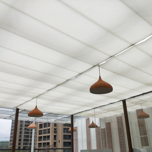 Venta al por mayor inteligente motorizado claraboya techo persianas eléctricas retráctiles toldos para techo de cristal y parasol atrio - Product Image 3