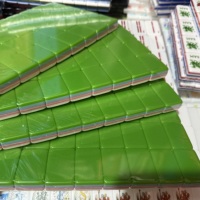 Tuiles de Mahjong de Noël Xusheng, ensemble de 160 pièces, pliables, résistantes à l'eau, design portable, matériau acrylique blanc, en stock