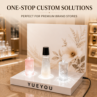 Présentoirs en acrylique pour soins de la peau, support transparent pour cosmétiques, étagères de luxe personnalisées, organisateur haut de gamme, présentoirs pour soins de la peau