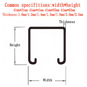 Unistrut ตัวยึดโครงเหล็กคาร์บอนชุบสังกะสีช่อง <span class=keywords><strong>C</strong></span> สำหรับ HVAC ป้องกันไฟ cabletray เครื่องตัดเชื่อม - Product Image 4