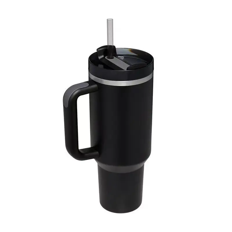 Second Generation 40oz Large Capacity Stainless Steel Car Cup 304 Handgrip Vacuum Flask Thermos Travel Wholesale Cold Ice Cups