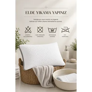 Coussin matelassé en silicone Karden Flower, lot de 2, 50x70 cm, respirant, sans odeur, régulateur de température - Product Image 6