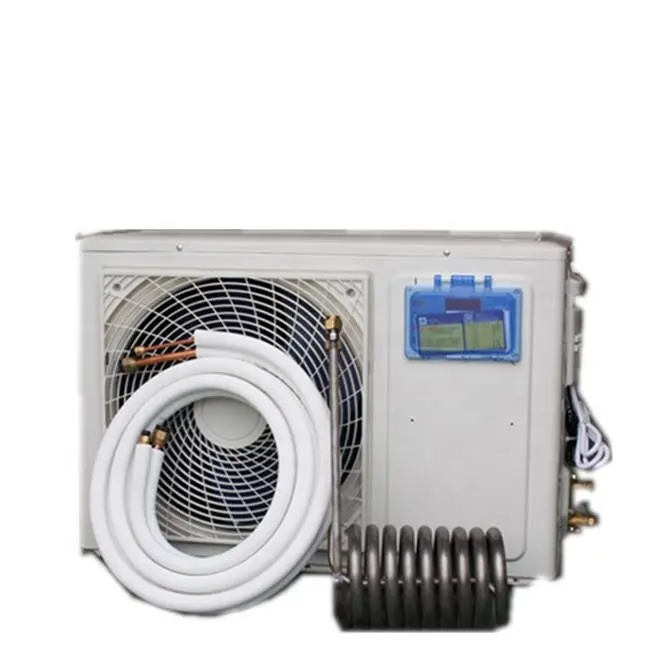 Enfriador de mariscos para estanque de peces, refrigeración integrada de agua, 7500W, 3HP, precio