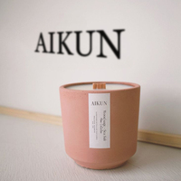 Boîte cadeau haut de gamme AIKUN, motif personnalisé, bougie parfumée à combustion longue, ambiance chaleureuse pour les réunions de Noël, bougie en cire de soja parfumée