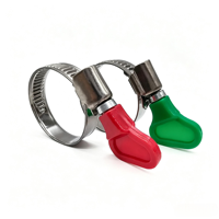 Collier de serrage pour tuyau à poignée en plastique multicolore, à torsion manuelle, facile à utiliser, de fabrication allemande, fourni par l'usine