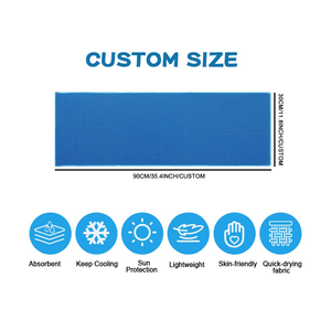 منشفة تبريد فورية رياضية مخصصة بشعار مطبوع، منشفة تبريد من الألياف الدقيقة للصالة الرياضية - Product Image 2