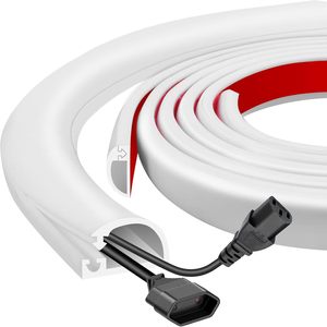 Organizador de Cables Autoadhesivo Flexible para TV, Accesorios para el Hogar, Ocultador de Cables de Oficina en la Pared, con Apertura Lateral - Product Image 1