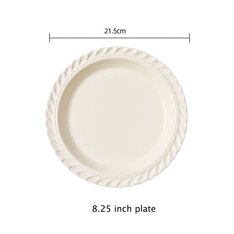 Plaque de 8,25 pouces (Beige)